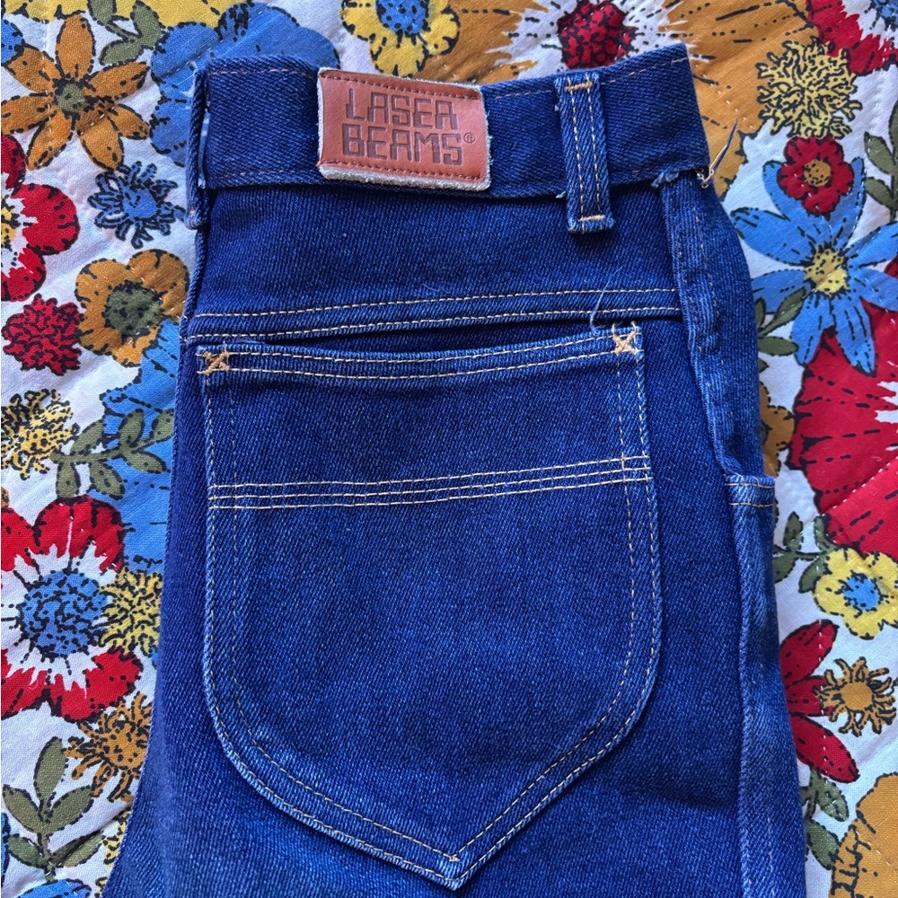 Rare Vintage 80s laser beams denim jean